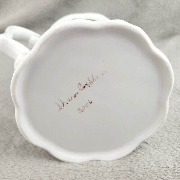 Cherry Ceramic Garden Hand Painted Watering Can Country Cottage Farmhouse Décor - Picture 12 of 12